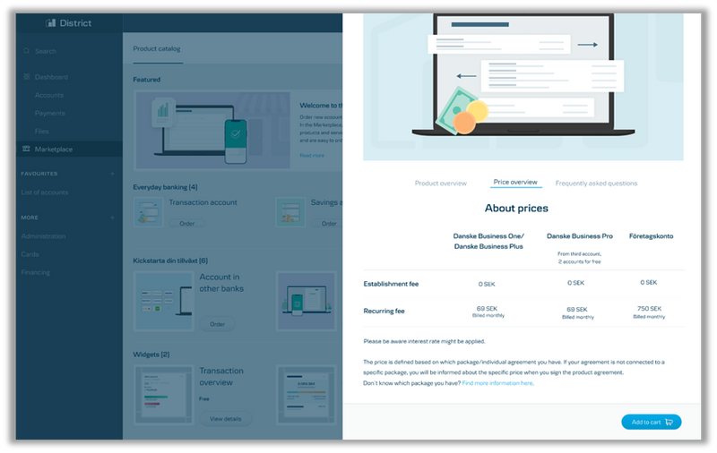 Danske Bank Price Summary Screen